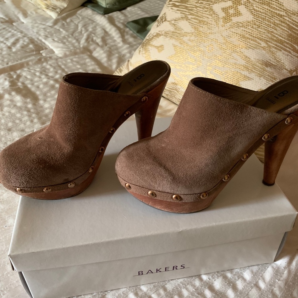 Bakers Brown Suede Clog